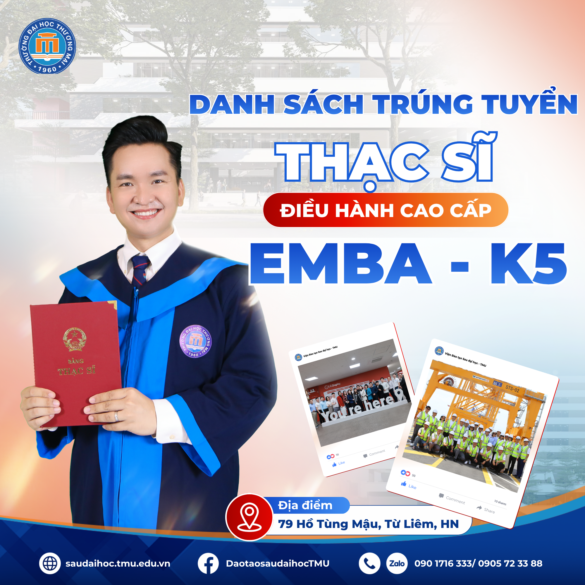 Tuyển sinh Thạc sĩ Điều hành cao cấp