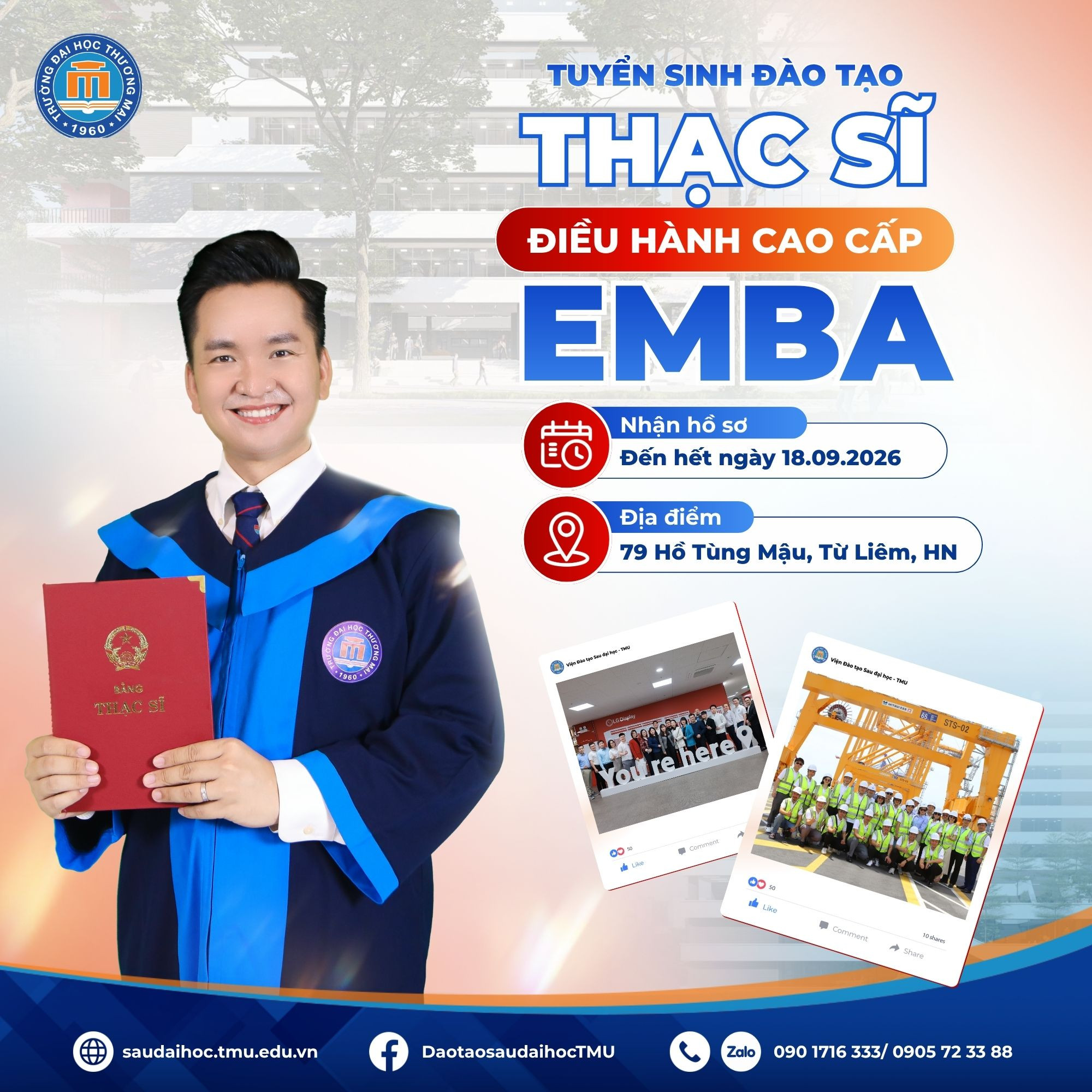 Tuyển sinh Thạc sĩ Điều hành cao cấp