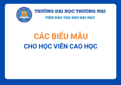 Các mẫu đơn dành cho học viên cao học