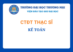 Chương trình đào tạo Thạc sĩ Kế toán