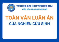 Luận án của nghiên cứu sinh Đào Cao Sơn