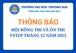 Hội đồng thi và ôn thi VSTEP tháng 12 năm 2023