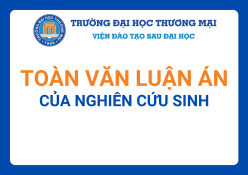 Luận án của nghiên cứu sinh Nguyễn Thị Khánh Quỳnh