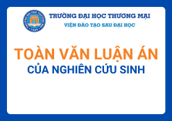 Luận án của nghiên cứu sinh Nguyễn Phương Nga