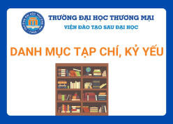 Danh mục tạp chí, kỷ yếu tính điểm năm 2025