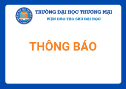 Thay đổi thời gian bảo vệ luận án tiến sĩ cấp trường của NCS Nguyễn Công Chứ